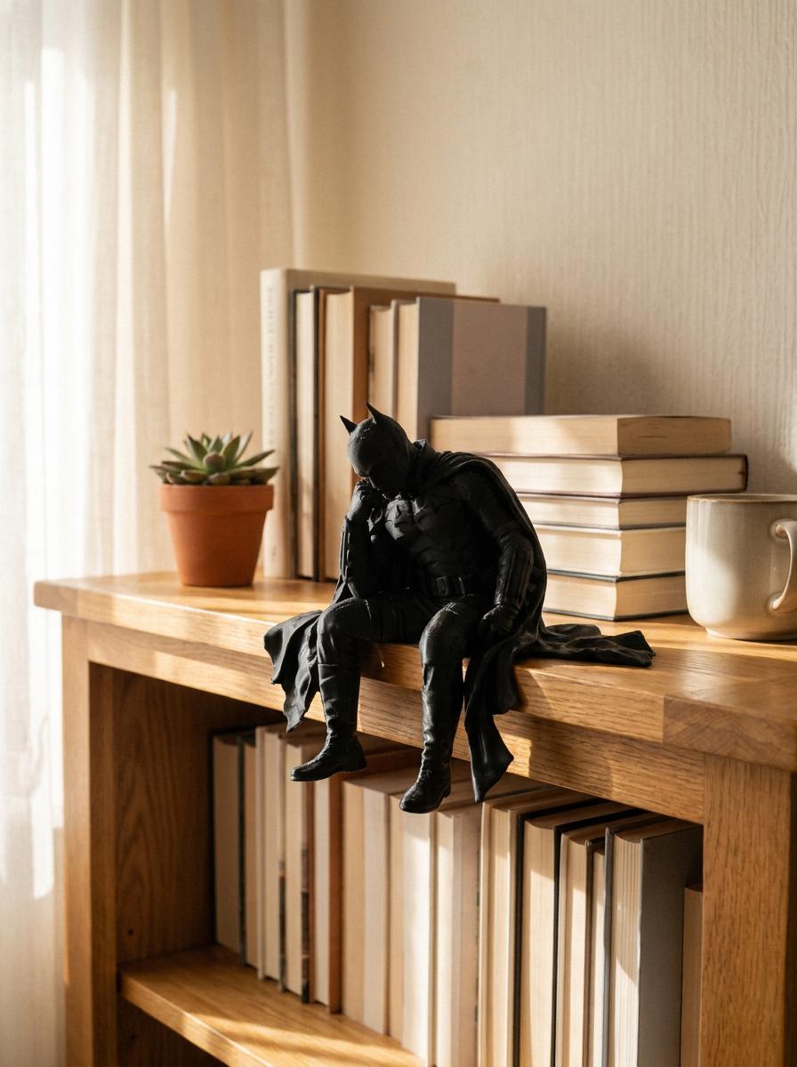 Batman style Shelf sitter, office decor