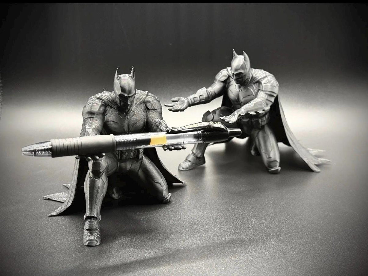 Bat Pen man holder- in style of comic figure. Father day gift.