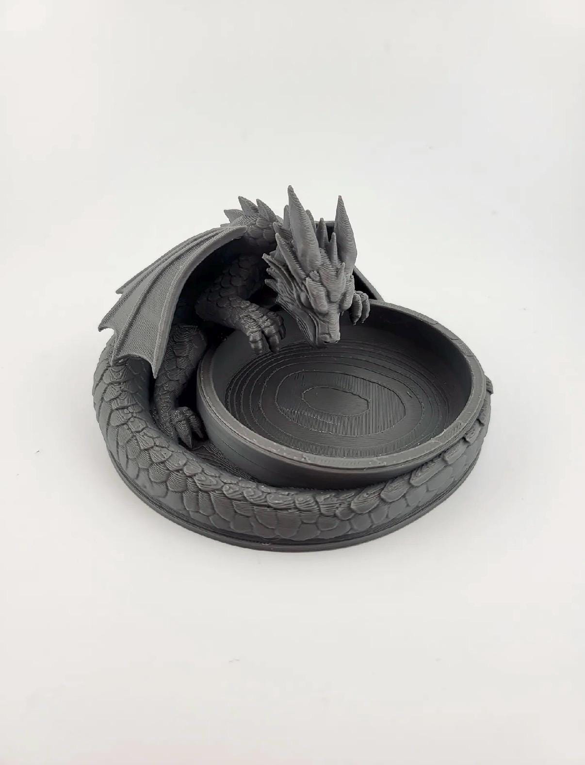 Gothic dragon catch all bowl. Decorative bowl.