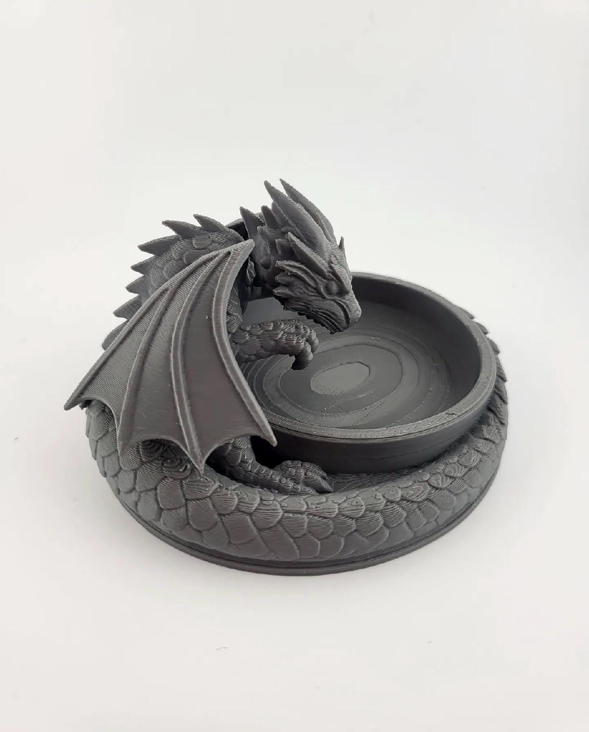 Gothic dragon catch all bowl. Decorative bowl.