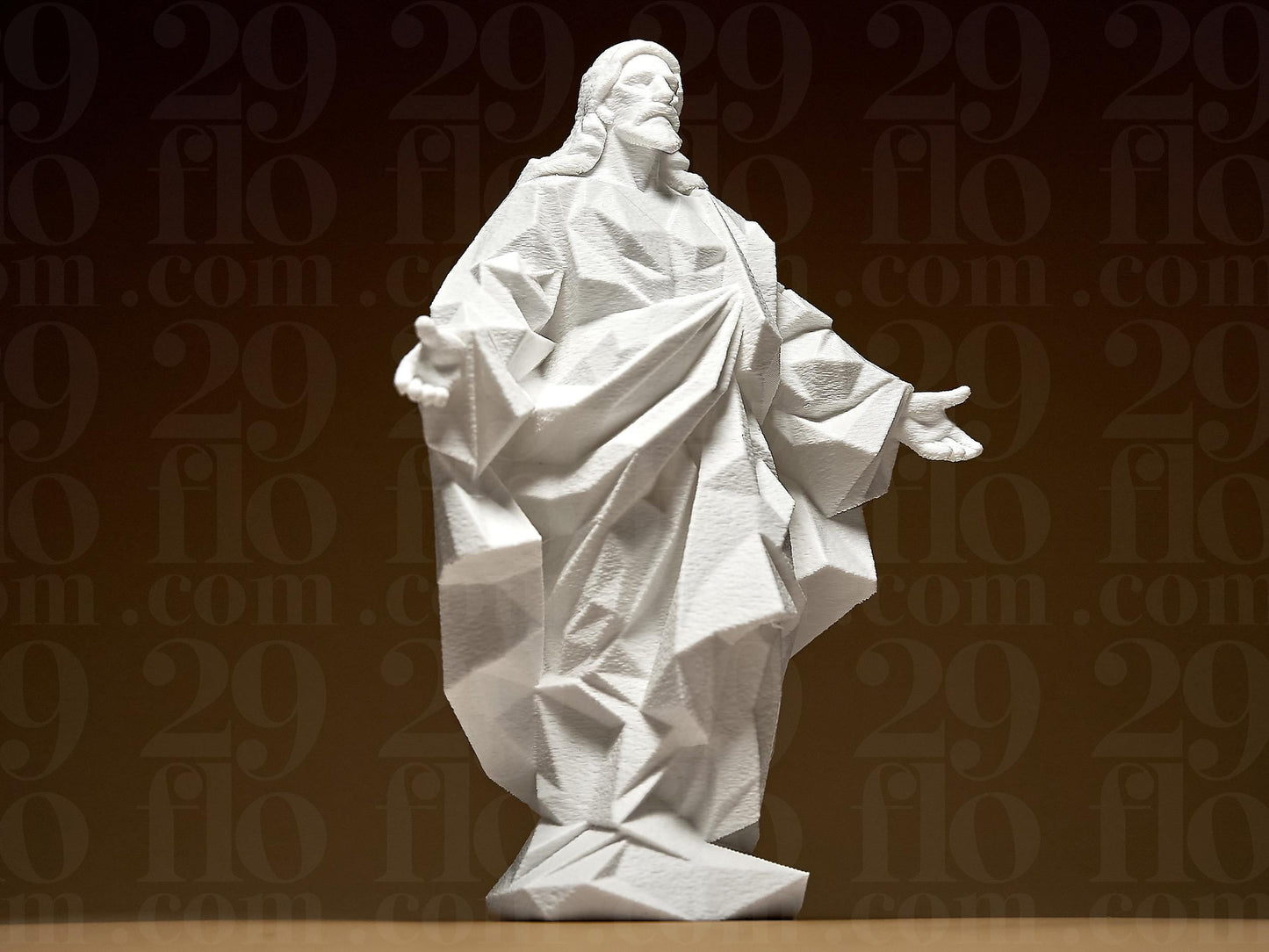 Geometric Jesus Ornament. 15cm tall.