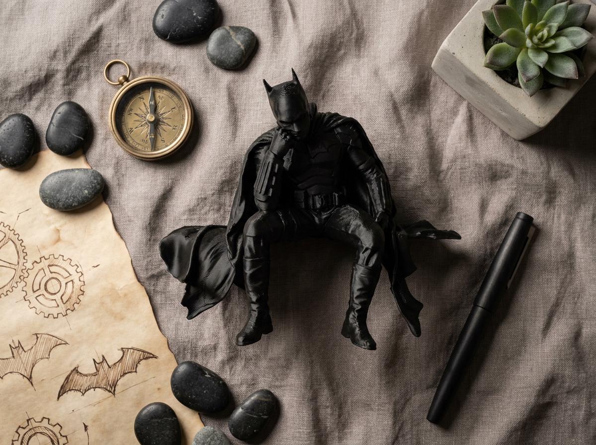 Batman style Shelf sitter, office decor