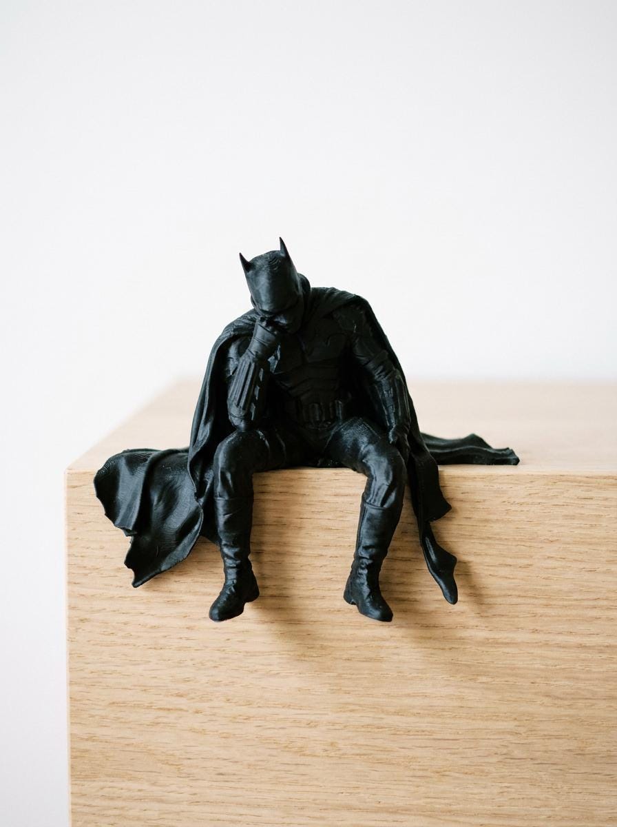 Batman style Shelf sitter, office decor