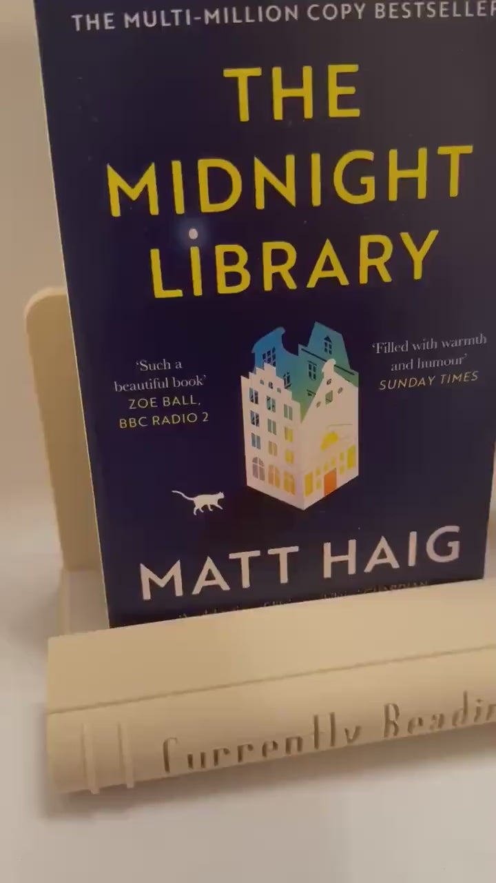 3D Printed Book Stand | Nordic Reader Gift, Bookshelf Decor